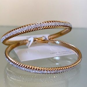 💎Crushed Crystal Ribbed Hoop Earrings 💎